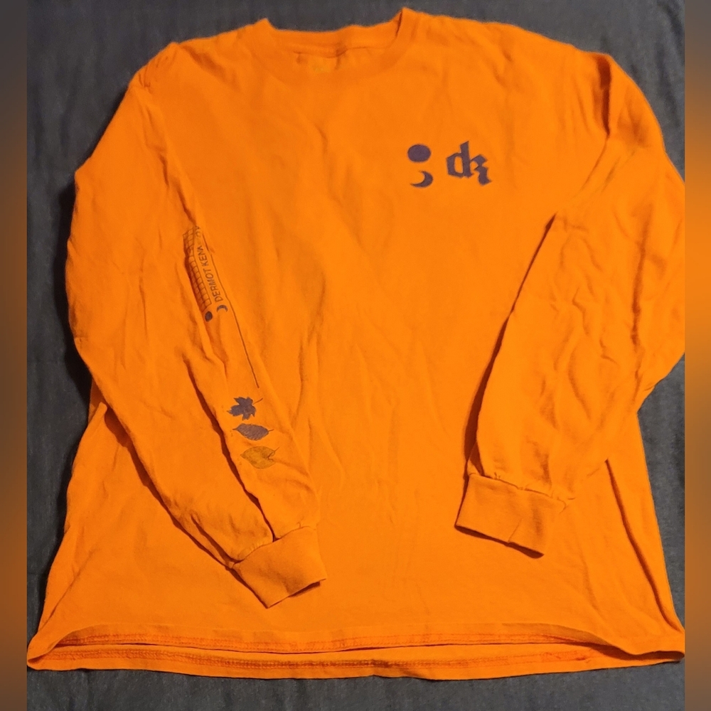 Dermot Kennedy Orange Long Sleeve Shirt Size M An Evening I Will Not Forget